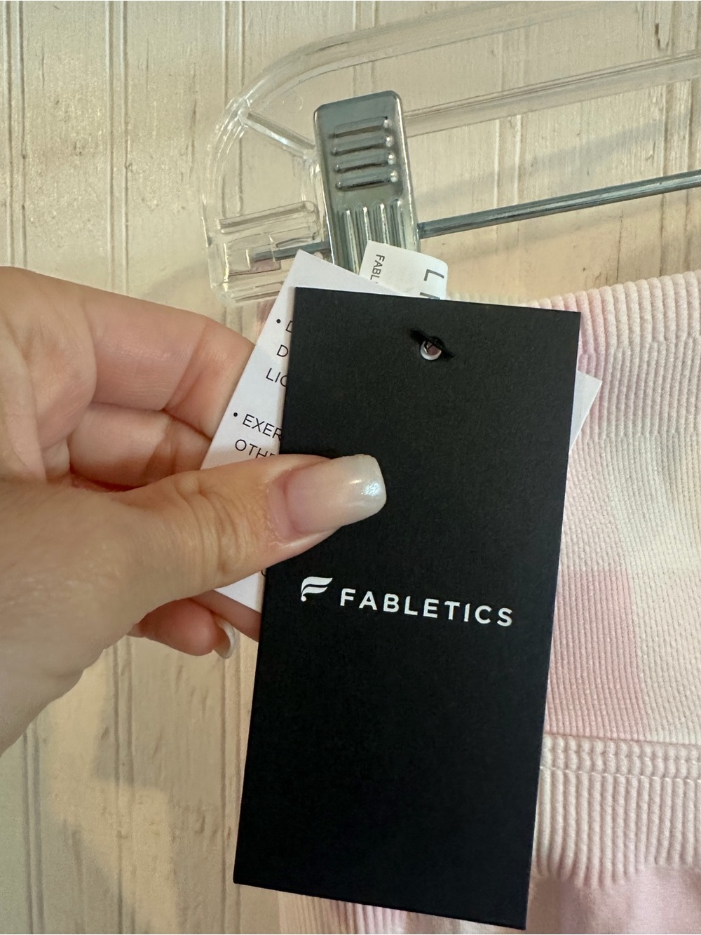 Fabletics, Pink Gingham Seamless Leggings - Picture 7 of 8